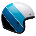 Load image into Gallery viewer, Bell Helmut Medium BELL CUSTOM 500 RIFF WHITE/BLUE MOTORCYCLE HELMET