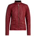 Load image into Gallery viewer, Belstaff Belstaff 38 BELSTAFF ANTRIM WOMENS WAX COTTON MOTORCYCLE JACKET - RACING RED