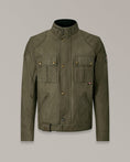 Load image into Gallery viewer, Belstaff Belstaff BELSTAFF BROOKLANDS ULTRACORE WAXED COTTON JACKET - OLIVE