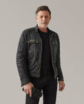Load image into Gallery viewer, Belstaff Belstaff BELSTAFF ROBERTS WAXED COTTON VENTED MOTORCYCLE JACKET - BLACK