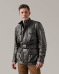 Load image into Gallery viewer, Belstaff Belstaff BELSTAFF TRIALMASTER HAND WAXED LEATHER MOTORCYCLE JACKET - ANTIQUE BLACK