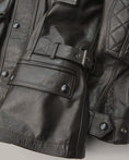 Load image into Gallery viewer, Belstaff Belstaff BELSTAFF TURNER HAND WAXED LEATHER MOTORCYCLE JACKET - ANTIQUE BLACK