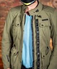 Load image into Gallery viewer, Biker Torque Australia Brand: Ixon Medium IXON EXHAUST WOMENS TEXTILE JACKET - KHAKI