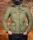 Load image into Gallery viewer, Biker Torque Australia Brand: Ixon Medium IXON EXHAUST WOMENS TEXTILE JACKET - KHAKI