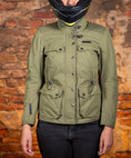 Load image into Gallery viewer, Biker Torque Australia Brand: Ixon Medium IXON EXHAUST WOMENS TEXTILE JACKET - KHAKI