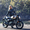 Load image into Gallery viewer, Biker Torque Segura Segura Romeo Ladies Leather Motorcycle Jacket - Black / White