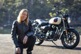 Load image into Gallery viewer, Biker Torque Segura Segura Romeo Ladies Leather Motorcycle Jacket - Black / White