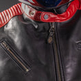 Load image into Gallery viewer, Biker Torque Segura Segura Romeo Mens Leather Motorcycle Jacket - Black / Red