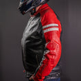 Load image into Gallery viewer, Biker Torque Segura Segura Romeo Mens Leather Motorcycle Jacket - Black / Red