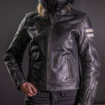 Load image into Gallery viewer, Biker Torque Segura Segura Romeo Mens Leather Motorcycle Jacket - Black / White