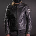 Load image into Gallery viewer, Biker Torque Segura Segura Romeo Mens Leather Motorcycle Jacket - Black / White
