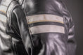 Load image into Gallery viewer, Biker Torque Segura Segura Romeo Mens Leather Motorcycle Jacket - Black / White