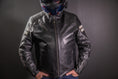 Load image into Gallery viewer, Biker Torque Segura Segura Romeo Mens Leather Motorcycle Jacket - Black / White