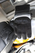 Load image into Gallery viewer, Helstons HELSTONS HELSTONS MORA SUMMER LEATHER MOTORCYCLE GLOVE - BLACK/WHITE/GREY