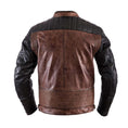 Load image into Gallery viewer, Helstons HELSTONS Small HELSTONS CRUISER LEATHER MOTORCYCLE JACKET - CAMEL/BLACK