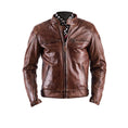 Load image into Gallery viewer, Helstons HELSTONS Small HELSTONS TRACK LEATHER MOTORCYCLE JACKET - CRUST CAMEL