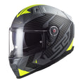 Load image into Gallery viewer, Motorcycle Stuff Helmut Medium LS2 FF811 VECTOR 2 SPLITTER - MATT TITANIUM/HI-VIS YELLOW - ECE 22.06 (SIZE: MEDIUM)