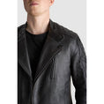 Load image into Gallery viewer, Pando Moto Pando Moto XL PANDO MOTO TWIN LEATHER JACKET BLACK