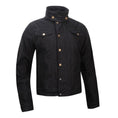 Load image into Gallery viewer, Rokker Rokker ROKKER BLACK MOTORCYCLE JACKET - DENIM