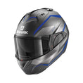 Load image into Gallery viewer, Shark Helmut Medium SHARK EVO ES YARI MATT ANTHARCITE/BLUE/SILVER HELMET (Size: MEDIUM)