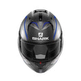 Load image into Gallery viewer, Shark Helmut Medium SHARK EVO ES YARI MATT ANTHARCITE/BLUE/SILVER HELMET (Size: MEDIUM)