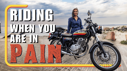 Riding a motorcycle when you are in constant pain