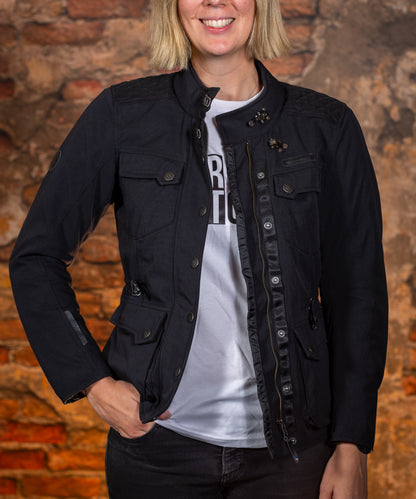 IXON EXHAUST WOMENS TEXTILE JACKET - BLACK