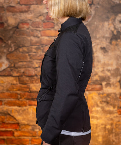 IXON EXHAUST WOMENS TEXTILE JACKET - BLACK