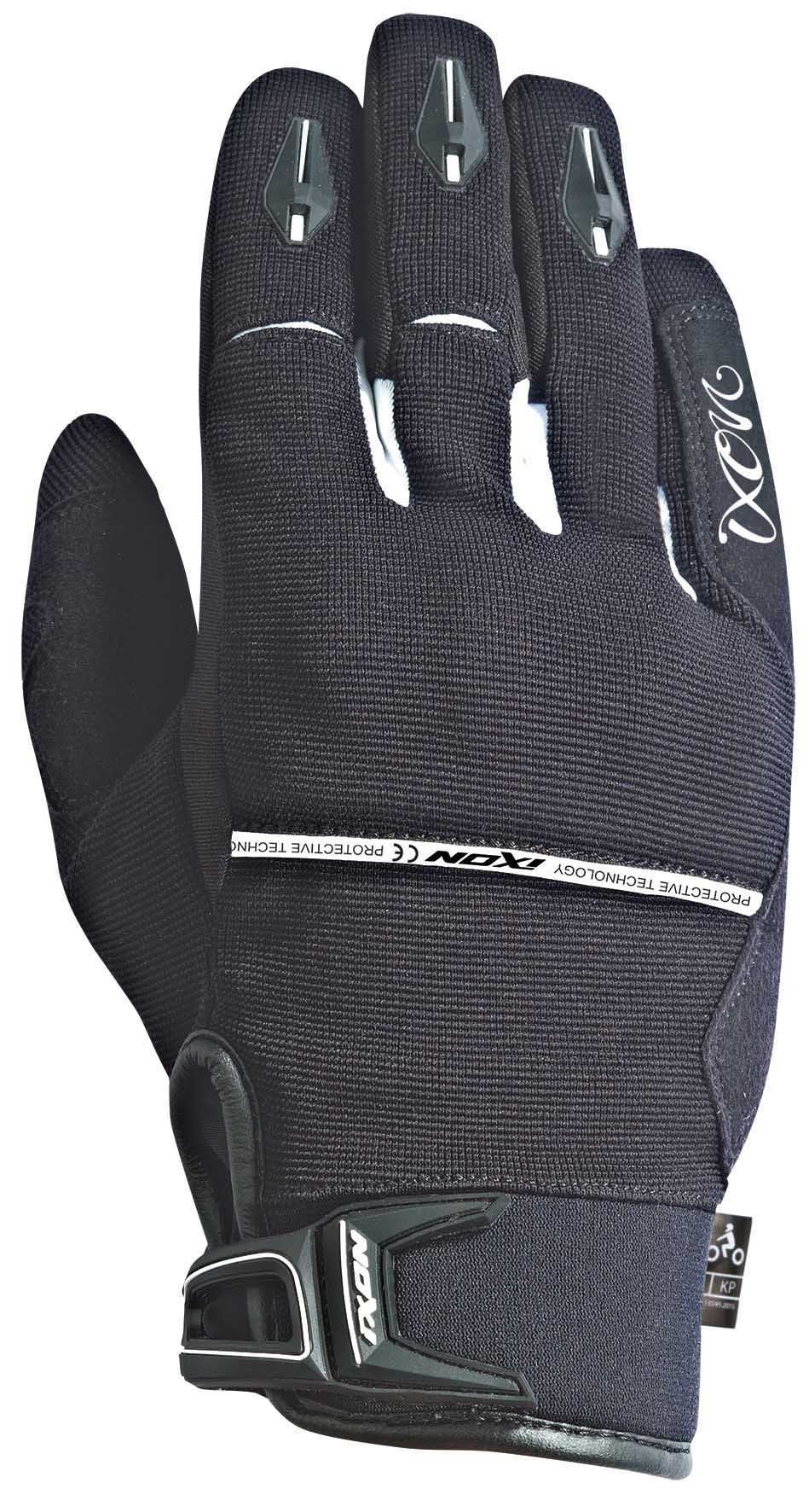 IXON RS DRY 2 WOMENS TEXTILE MID SEASON GLOVES - BLACK/WHITE