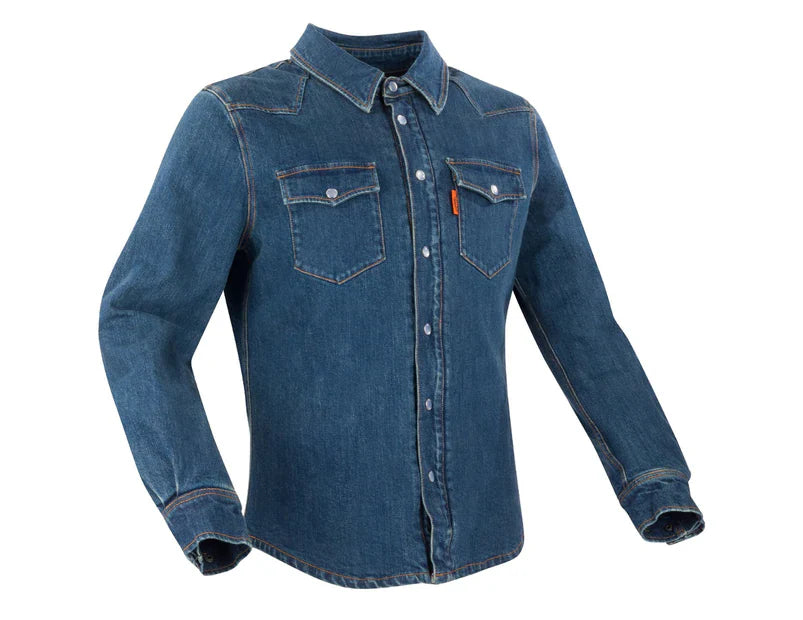 SEGURA TERENCE MOTORCYCLE SHIRT BLUE