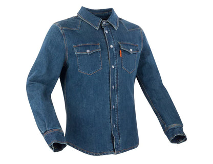 SEGURA TERENCE MOTORCYCLE SHIRT BLUE