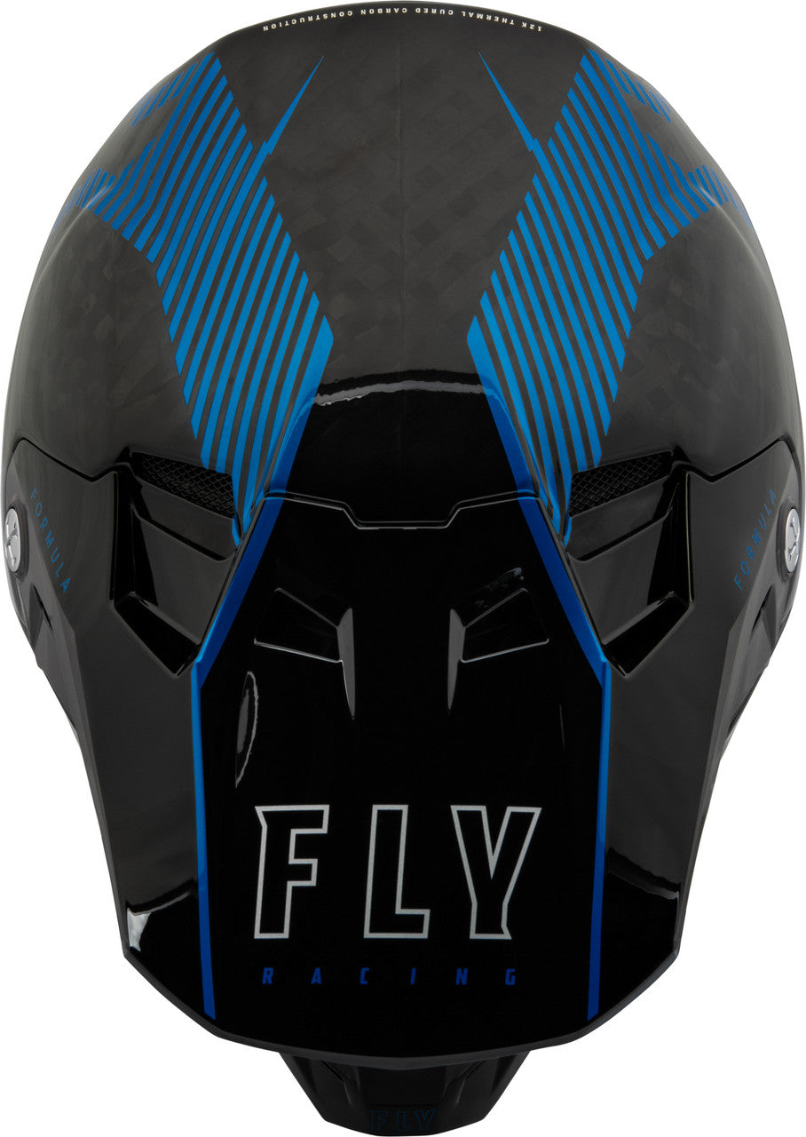 FLY RACING FORMULA TRACER CARBON BLUE BLACK HELMET