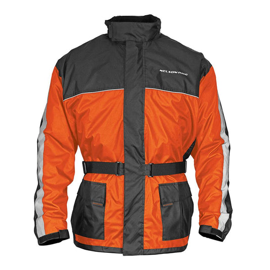 NELSON-RIGG SOLO STORM RAIN JACKET HI-VIZ ORANGE/BLACK