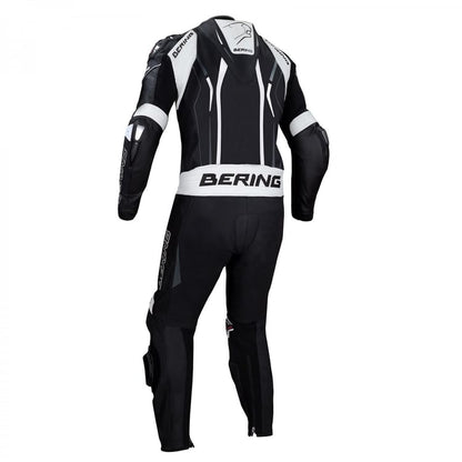 BERING ULTIMAT-R BLACK/WHITE/GREY ONE PIECE LEATHER RACE SUIT