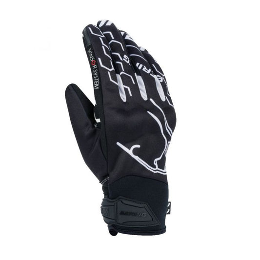 BERING 🇫🇷 WOMENS WALSH MOTORCYCLE GLOVE BLACK/WHITE