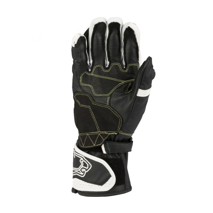 BERING 🇫🇷 STEEL-R MOTORCYCLE GLOVE BLACK/WHITE