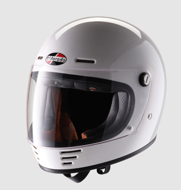 ELDORADO E70 RETRO GLOSS WHITE HELMET