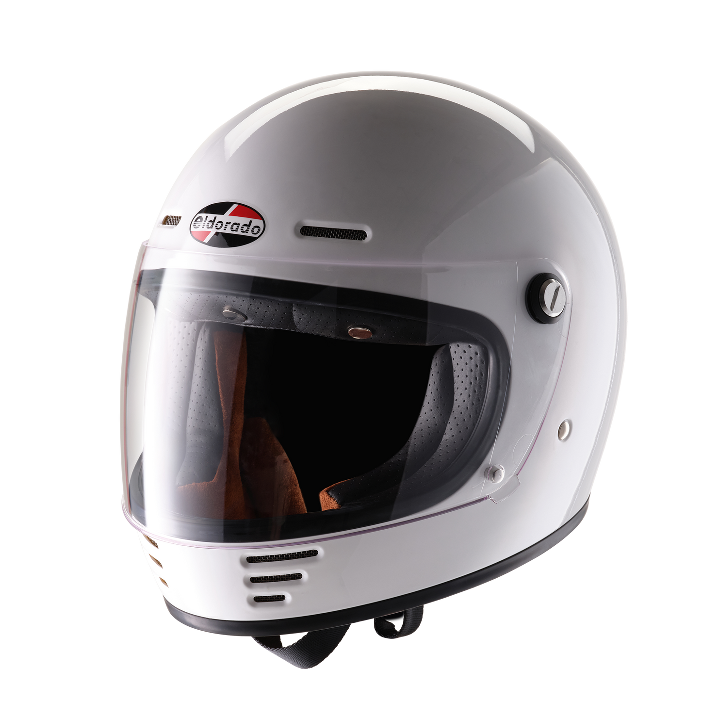 ELDORADO E70 RETRO GLOSS WHITE HELMET