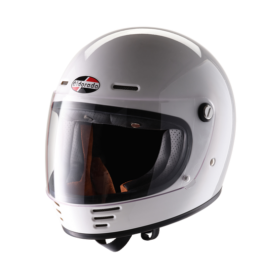 ELDORADO E70 RETRO GLOSS WHITE HELMET