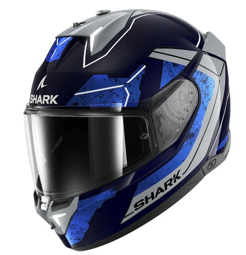 SHARK SKWAL i3 RHAD BLACK/CHROME/BLUE HELMET