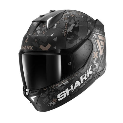 SHARK SKWAL I3 HELLCAT MATTE BLACK/CHROME/ANTHRACITE HELMET