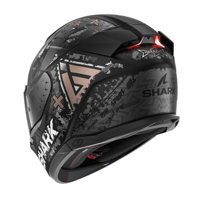 SHARK SKWAL I3 HELLCAT MATTE BLACK/CHROME/ANTHRACITE HELMET