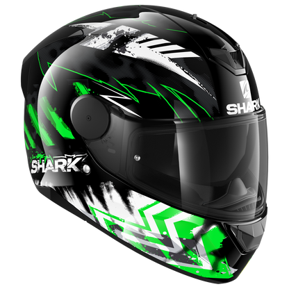 SHARK D-SKWAL 2 PENXA BLACK/GREEN/YELLOW HELMET