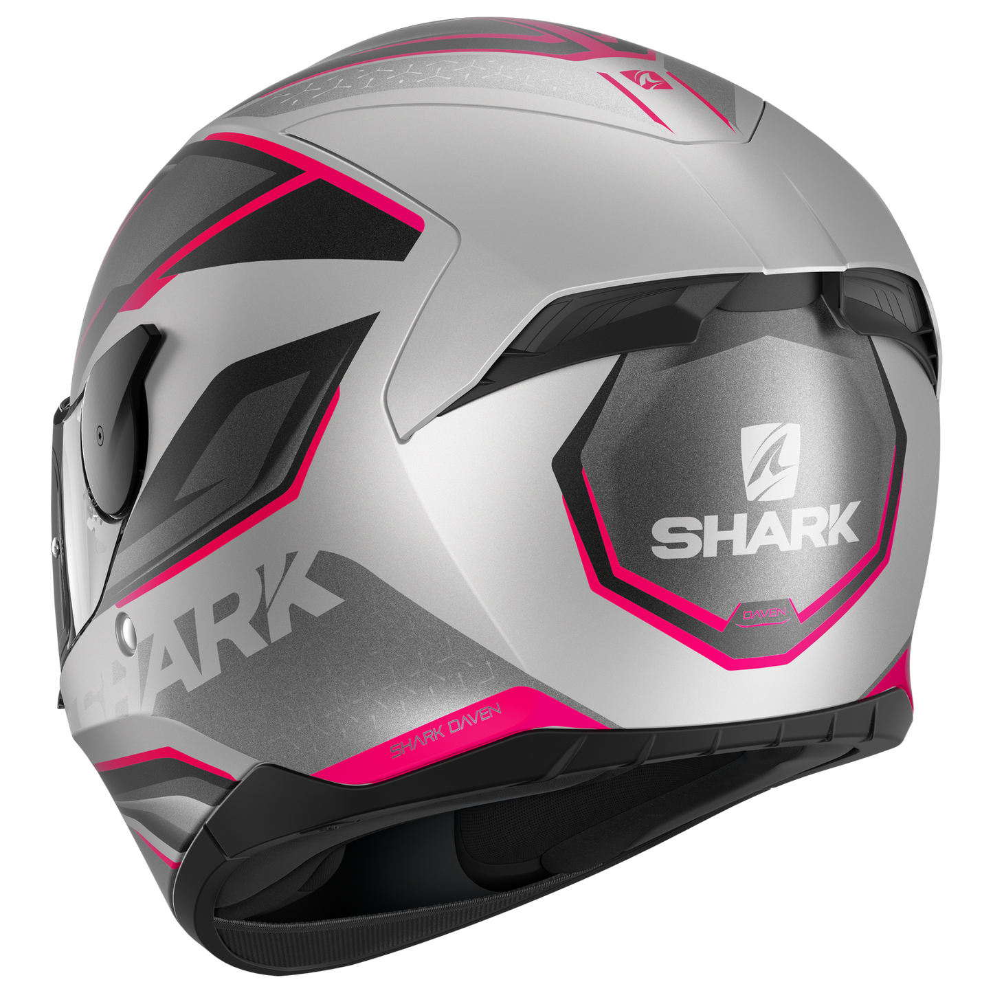 SHARK D-SKWAL 2 DAVEN MATTE SILVER/BLACK/VIOLET HELMET