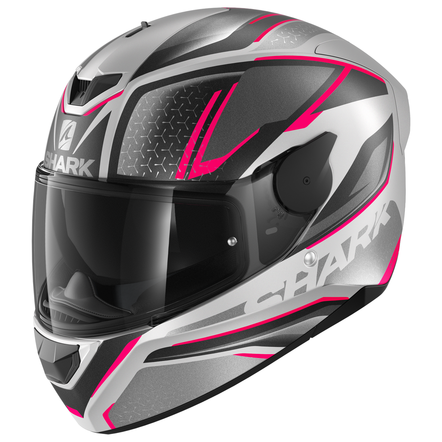 SHARK D-SKWAL 2 DAVEN MATTE SILVER/BLACK/VIOLET HELMET