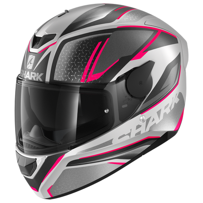 SHARK D SKWAL 2 DAVEN MATTE SILVER/BLACK/VIOLET HELMET