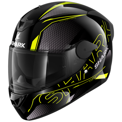 SHARK D-SKWAL 2 CADIUM BLACK/YELLOW/BLACK HELMET