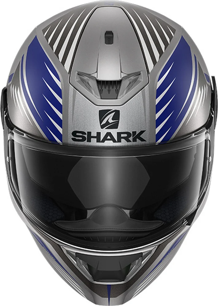 SHARK SKWAL 2 HALLDER MATTE ANTHRACITE/BLUE HELMET