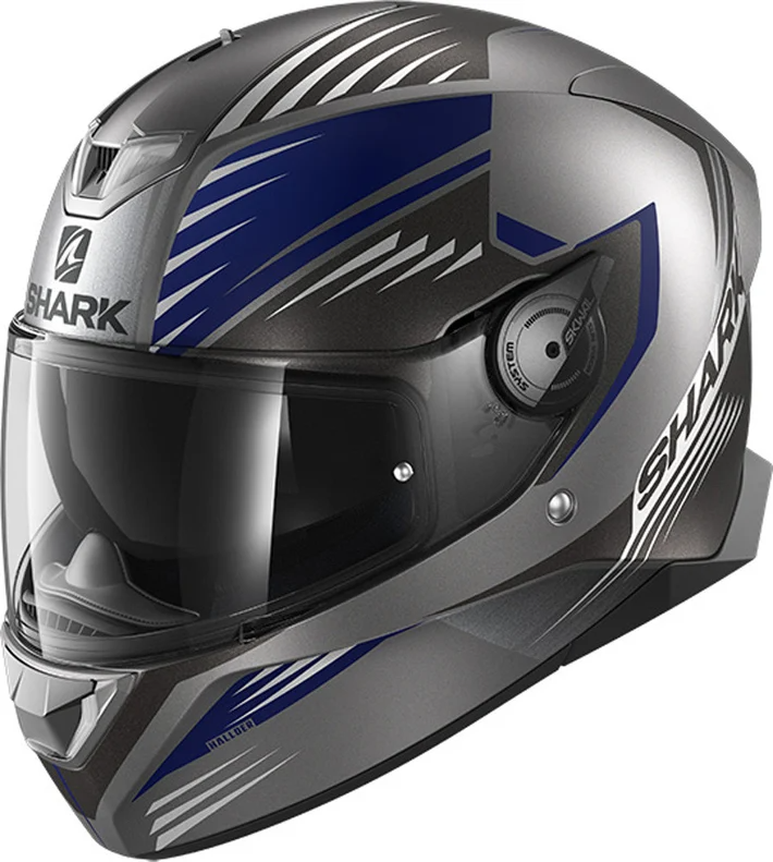 SHARK SKWAL 2 HALLDER MATTE ANTHRACITE/BLUE HELMET