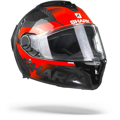 SHARK SPARTAN GT CARBON SHESTTER CARBON/RED HELMET